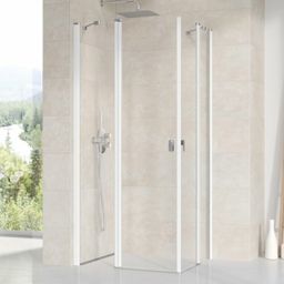 Ravak Chróm Sprchový kút 80 Transparentná biela 1/2 1QV40100Z1 CRV2-80