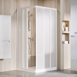 Ravak Supernova Sprchový kút 1/2 90 cm, biely+perleť ASRV3-90 15V701R211