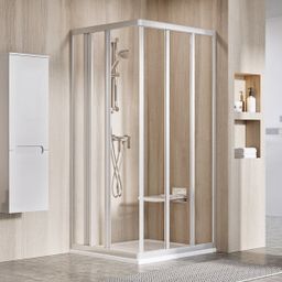Ravak Supernova Sprchový kút 1/2 75 cm, satén+priehľadný ASRV3-75 15V30UR2Z1