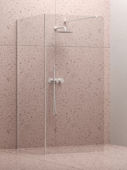 Ravak Walk-In Corner 120x80 cm, biely mat/čierne sklo Corner-120/80 GW1CG4E00Z1