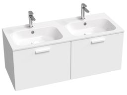 Ravak Dvojdrezová skrinka Chrome II 120 cm, biela, biela rukoväť X000001779