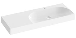 Ravak Lite Umyvadlo 120x45 cm s otvorem, bílá - odkládací plocha vlevo XJXL1212000