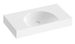 Ravak Lite Umyvadlo 80x45 cm bez otvoru, bílá XJX01380000