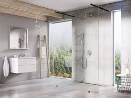 Ravak Walk-In Free Sprchová stena 160 cm, transparent/čierny Free Set-160 GW9FS030SZ1