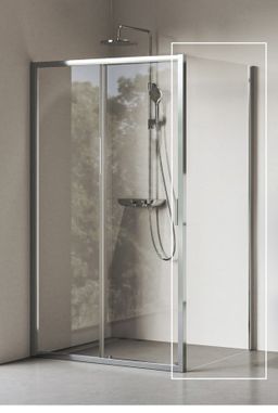 Ravak Blix II Bočná stena 80 cm, Transparent, chróm 9BM40C00Z1 NBLPS-80