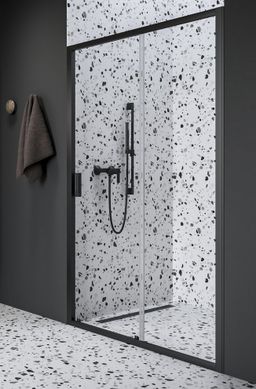 Ravak Blix II Sprchové dvere 110 cm, posuvné, transparentné/čierne NBLDP2-110 0PMD0300Z1