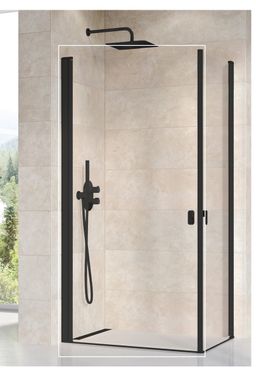 Ravak Chrome Sprchové dvere 90 Transparent, čierna 1QV70301Z1 CRV1-90