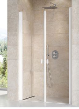 Ravak Chrome Sprchové dvere 90 Transparent biela matná 0QV7CE0LZ1 CSDL2-90