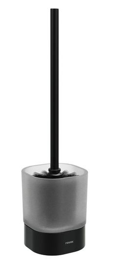Ravak Chrom II Voľne stojaca WC kefa, matná čierna CRII411.20BLM, X07P1385