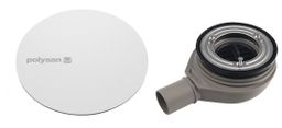 Polysan Mirai Vaničkový sifón 90 mm, DN40, kryt biely 72730W
