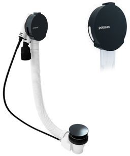 Polysan Vaňová súprava s napúšťaním 80 cm, gun metal 71853.60