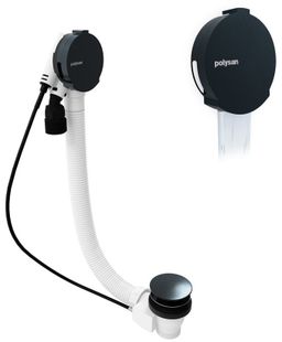 Polysan Vaňová súprava s napúšťaním 100 cm, gun metal 71855.60