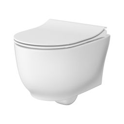 Cersanit Luna WC závěsné CleanOn včetně sedátka Soft Close, duroplast, bílá S701-871
