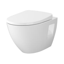 Cersanit Moduo plus závesné WC CleanOn vrátane WC dosky Slim Soft Close, duroplast, biele S701-725