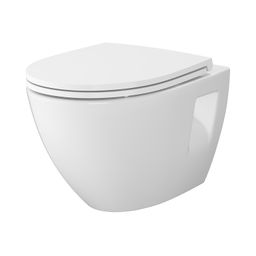 Cersanit Moduo plus závesné WC CleanOn vrátane WC dosky Slim Soft Close, duroplast, biele S701-970
