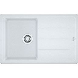 Franke Basis BFG 611-78 Granitový drez s odkapávačom, obojstranný, 78x50cm, biely led, 114.0285.168