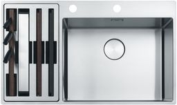 Franke Box Center BWX 220/620-54-27/7 Nerezový drez s vaničkou a príslušenstvom bez odkvapkávača, 86x51cm, 127.0538.260