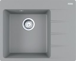 Franke Centro CNG 611-62 TL/2 Granitový drez s odkapávačom vpravo, 62x50 cm, sivý kameň, 114.0637.502