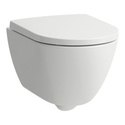 Laufen Pro X Zavesené WC s WC doskou, Rimless, LCC Active, biele H866863A000001