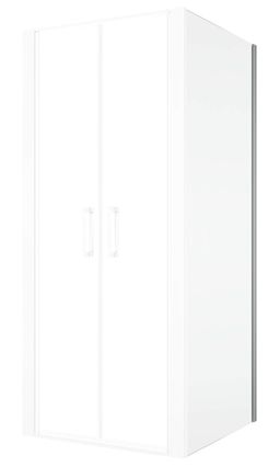 Ronal Divera Boční stěna 80 cm aluchrom/čirá D22F10805007