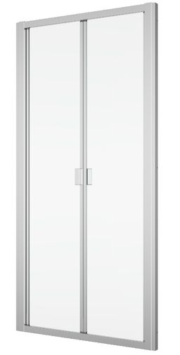 Ronal Divera Sprchové dveře 80 cm zalamovací, aluchrom/čiré D22K0805007