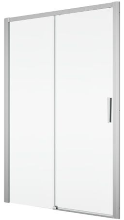 Ronal Divera Sprchové dveře 120 cm posuvné 2 dílné, aluchrom/čiré D22S2B1205007