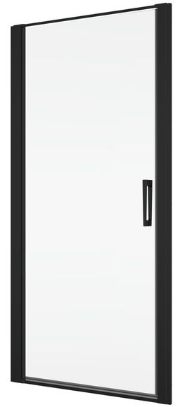 Ronal Divera Sprchové dveře 100 cm lítací 1 dílné, černé matné/čiré D22T11000607