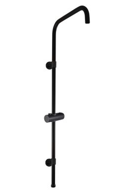 RAV Slezák Nil Sprchová tyč 96,1 cm s ramenom, čierny mat MD0763CMAT