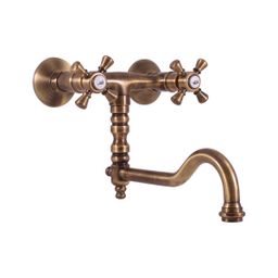 RAV Slezák Morava Umývadlová batéria, ramienko 22 cm, stará mosadz MK301.5/29SM