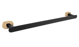 RAV Yukon držiak na uteráky 50,6 cm, čierny matný/zlatý YUA0701/50CMATZ