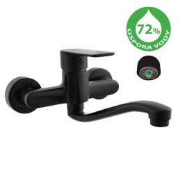 RAV Slezák Vltava ECO umývadlová/drezová batéria, čierna VTE401.5/26CMAT