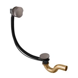 RAV Slezak Vaňový sifón 60 cm, brúsený kov sivý MD0588MGK