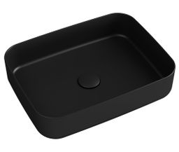 Isvea Infinity Obdĺžnikové keramické umývadlo na dosku 50 x 36 cm, čierny mat 10NF65050-2