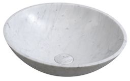 Umývadlo Sapho Block Stone 42 x 14 cm, biela carrara matná 2401-42