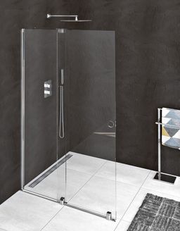 Modulárna sprchová zástena Sapho Walk-In 100 cm s koľajničkami, chróm MS5-100