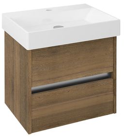 Sapho Nirona Umývadlová skrinka 57x51,5x43 cm, dub sherwood, NR060-1515