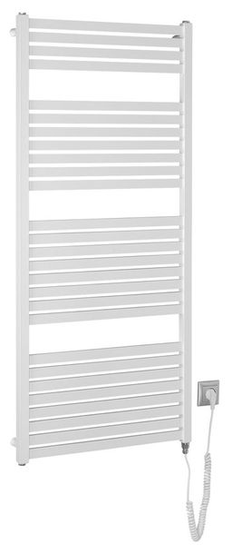 Aqualine TONDI-E DE480T Elektrický rovný radiátor, 60x133cm, biely