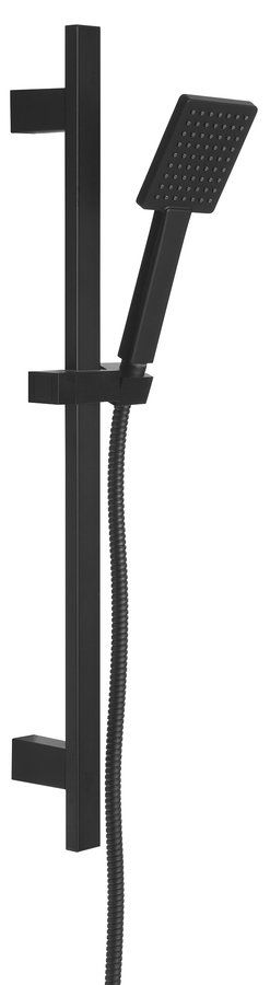 Sapho Sprchová súprava štvorcová 70 cm, čierna matná SC615