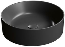 GSI Kube X Keramické umývadlo na dosku, priemer 45 cm, matná čierna, 942726
