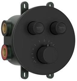 Sapho Smart Select Dvojcestná termostatická batéria, čierna matná RP032B
