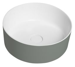 Sapho Thin Umyvadlová mísa 38 cm, verde/matná bílá WN548-44