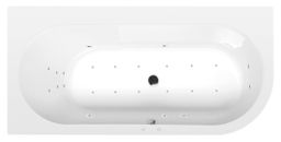 Polysan 33611.4010 Hydromasážna vaňa 165x80x48cm, ľavá-Attraction Hydro-Air, chróm