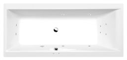 Polysan Cleo Hydromasážna vaňa 180x80x48 cm, Active Hydro, biela 95611.1010
