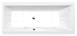 Polysan Cleo Hydromasážna vaňa 180x80x48 cm, Attraction Hydro-Air, biela 95611.4010