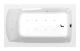 Polysan 77511.2010 Hydromasážna vaňa 130x70x39cm, Active Hydro-Air, chróm