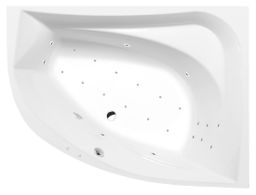 Polysan Tanya R Hydromasážna vaňa 160x120x49 cm, pravá, Attraction Hydro-Air, biela 66119.4010