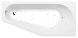 Polysan Tigra R Hydromasážna vaňa 170x80x46 cm, pravá, Attraction Hydro-Air, biela 90611.4010