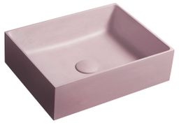Sapho Formigo Betonová umyvadlová mísa 47,5x36,5 cm, růžová FG121