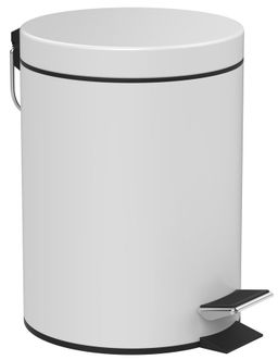 Aqualine Simple Line Odpadkový kôš 5 l, matná biela 28105