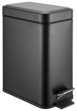 Aqualine Simple Line Odpadkový kôš 5 l, matná čierna GAQ005B